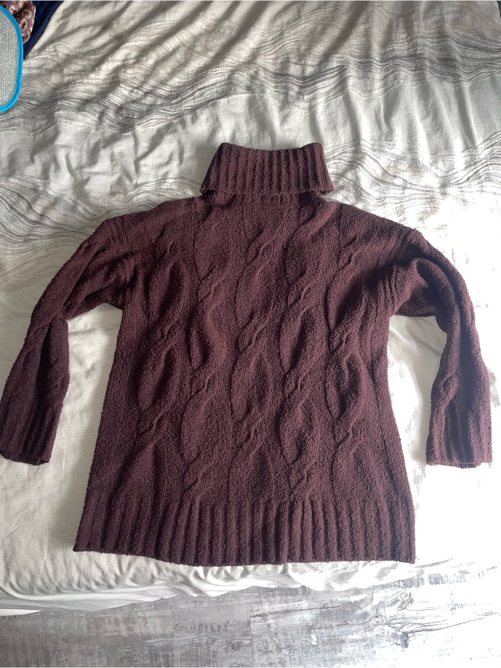 Frank & Oak Turtleneck Sweater in Burgundy